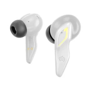 Battle Buds Gaming Earbuds: 45mm Low Latency Sound (White)