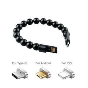 Bracelet Cable - Micro USB Android - iPhone - Type C - Charging + Data Cable