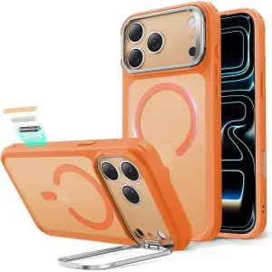 17 Pro Max ESR Classic Hybrid With Stand Case – Frosted Orange