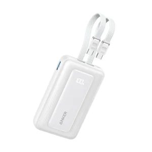 Zolo Powerbank 10000mAh 35w Built-In Dual USB-C Cable – White – A1680H22 – OP