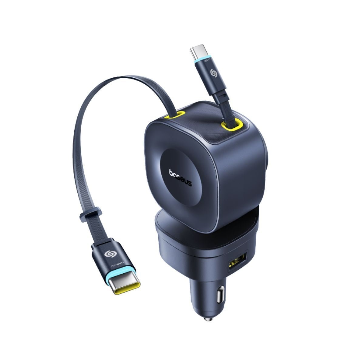 PrimeTrip VR2 Max Car Charger with Retractable Cable 3C+U 240W