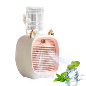 Rechargeable Evaporative Air Conditioner Fan & Humidifier With Water Bottle