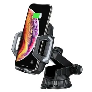 15W Fast Wireless Car Charger – T521-F – Black – GC