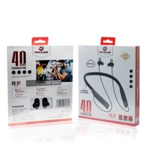 BH-07 Wireless Neckband – 40 Hours Playtime | 500mAh Battery | Superior Audio for All-Day Listening