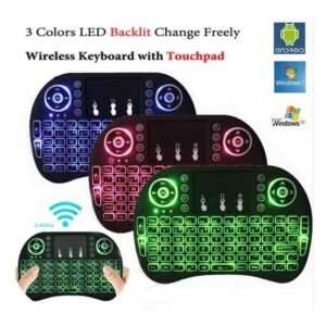 TOUCH PAD RF 500 WIRELESS WITH 3 COLOUR BACKLIGHT KEYBOARD MOUSE