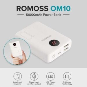 OM10 WITH LCD 10000 MAH POWER BANK 3 INPUT 2 OUT PUT