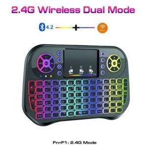 I10MINI KEYBOARD WIRELESS+BLUETOOTH TOUCHPAD 7 COLOR BACKLIT LIGHT 2.4GHZ