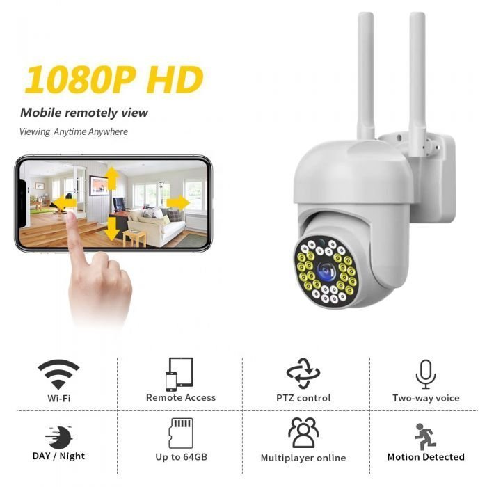 PTZWIFI CAMERA HB66 2MP 1080P OUTDOOR CCTV